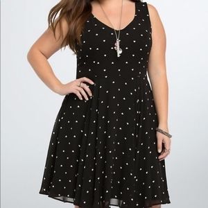 Torrid Heart Polka Dot Dress